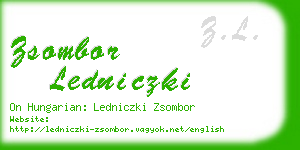 zsombor ledniczki business card